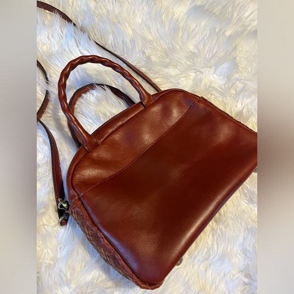 Patricia Nash Woven Leather Satchel - Picture 4 of 11